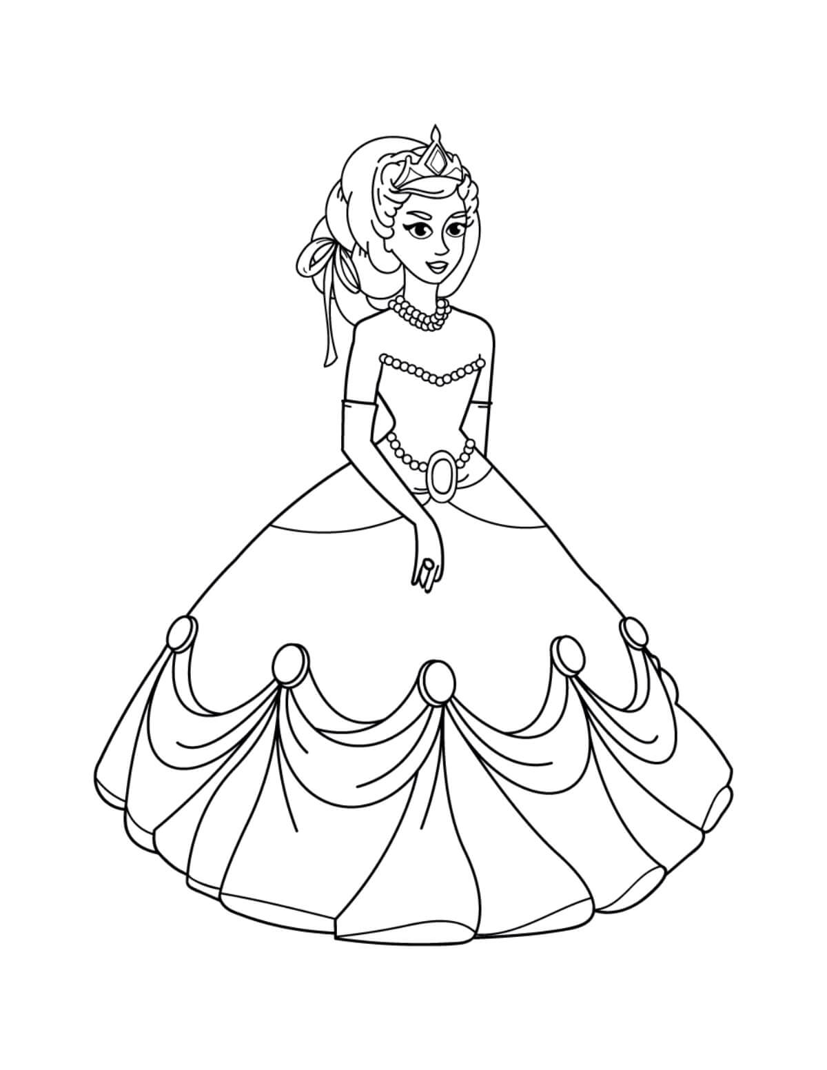Desenhos de Doce Princesa para colorir