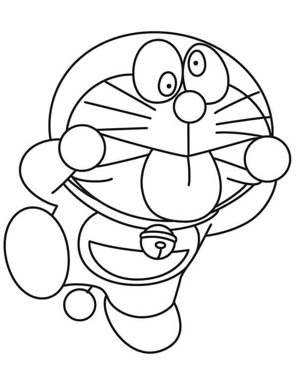 Doraemon Engraçado para colorir