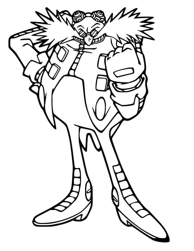 Desenhos de Doutor eggman do sonic gratis para colorir