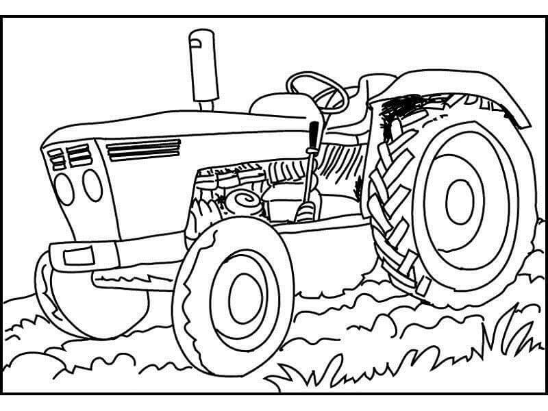 Drawing Tractor para colorir