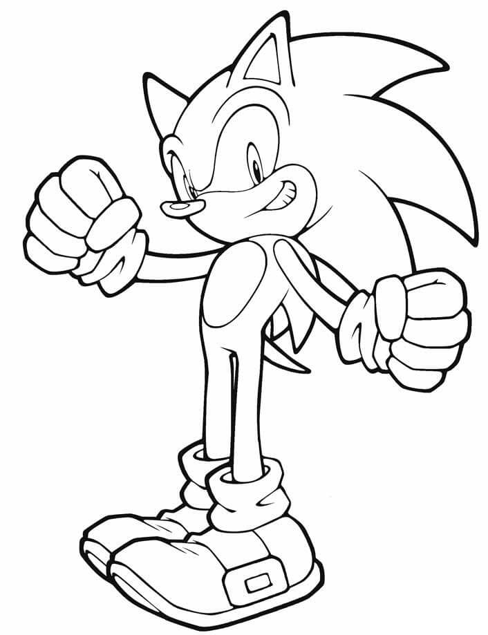 Desenhos de Frio Sonic para colorir