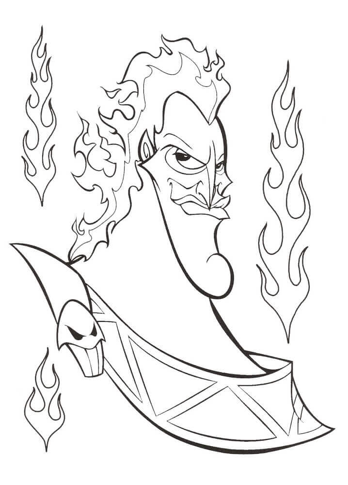Desenhos de Hades Disney Villain para colorir