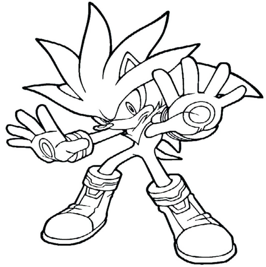 Imagem HD Sonic para colorir
