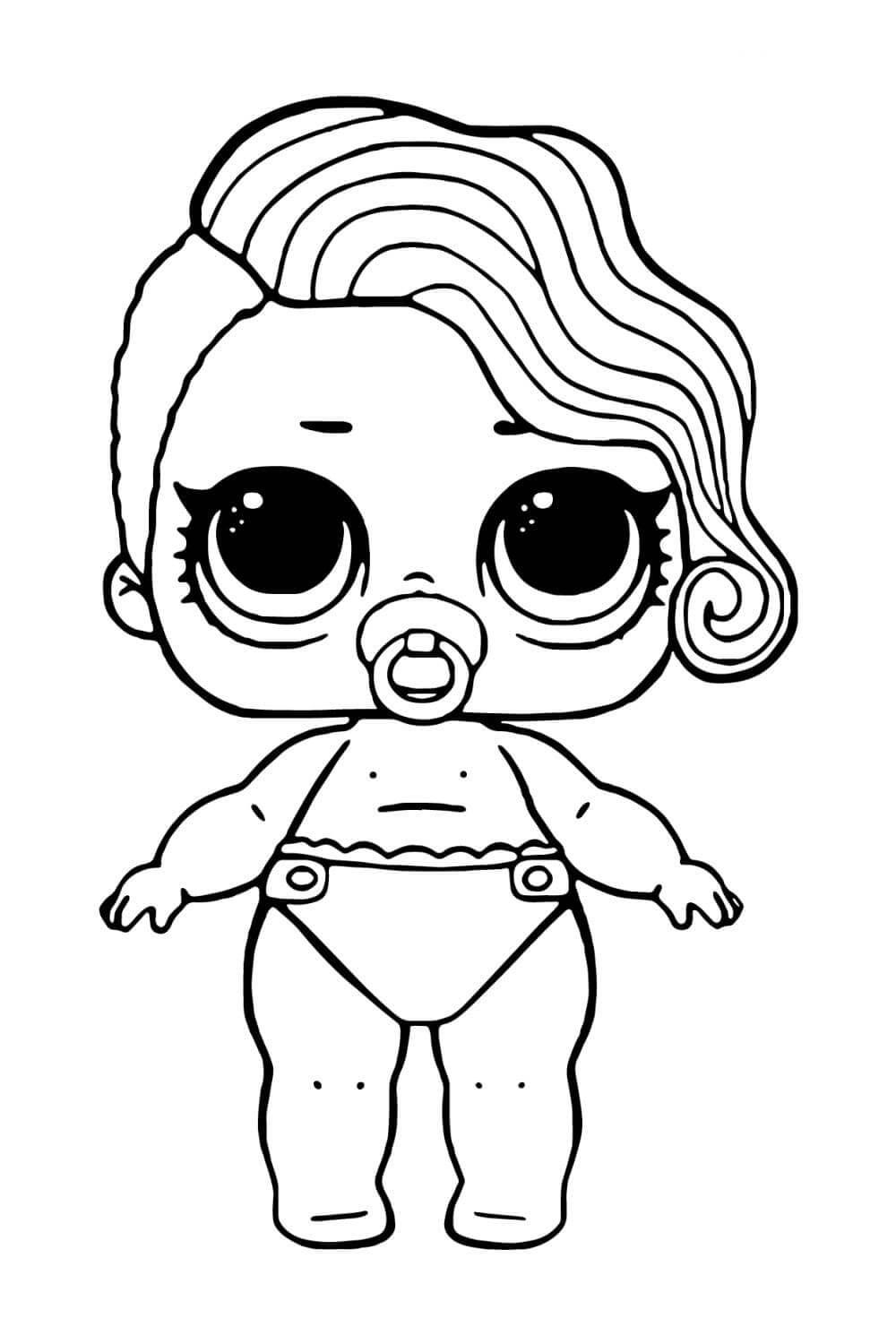 LOL bebê Princesa do Mar Lil para colorir