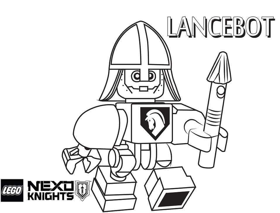 Desenhos de Lancebot da Nexo Knights para colorir