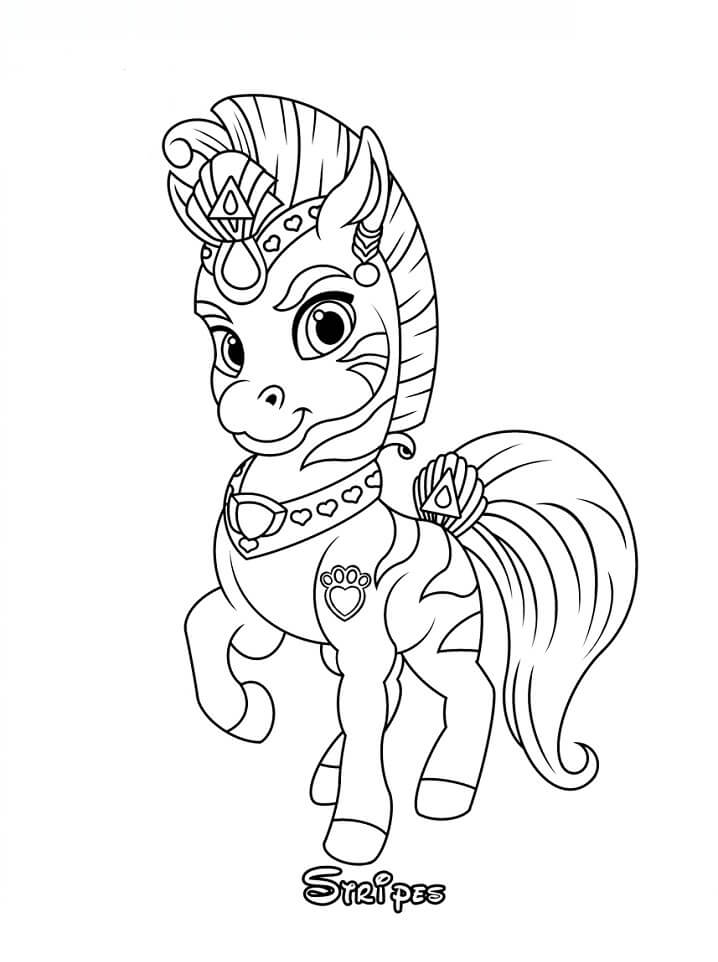 Desenhos de Listra A Princesa Zebra para colorir
