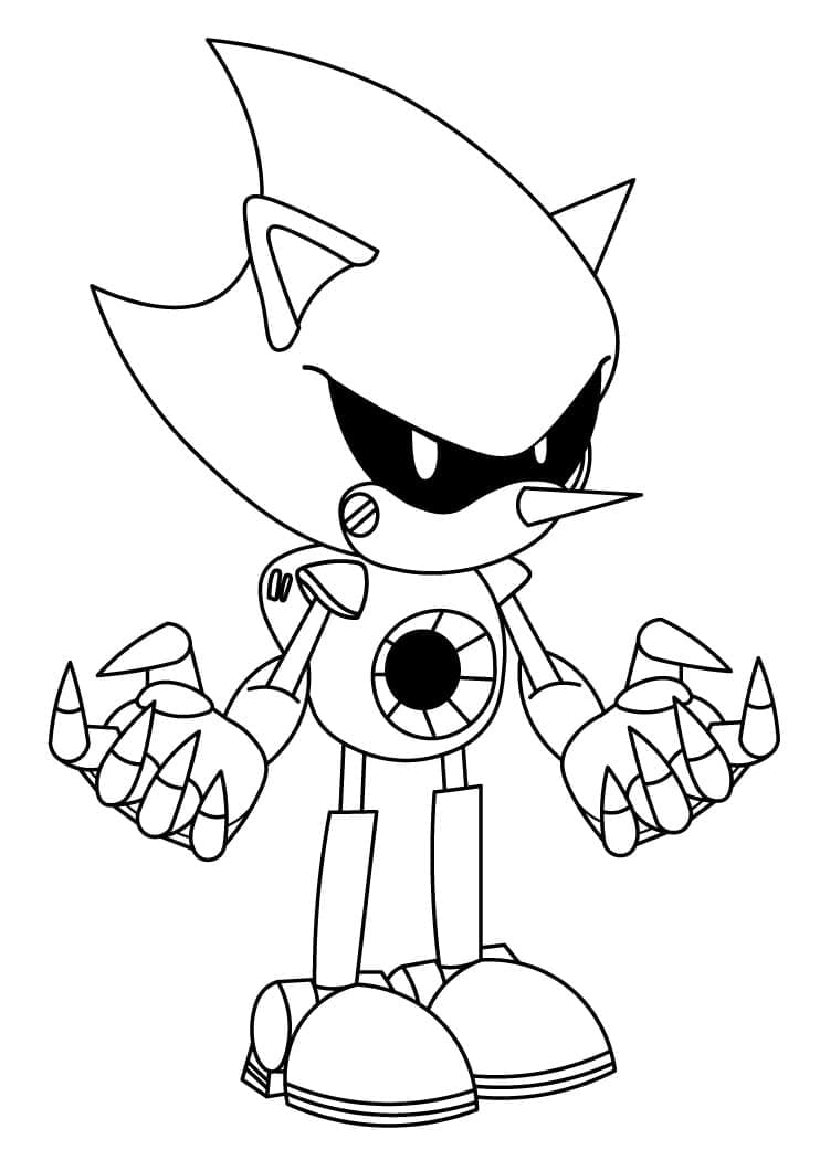 Desenhos de Metal Sonic do Sonic grátis para colorir