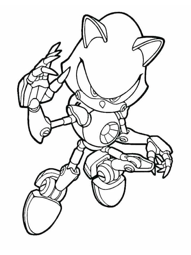 Desenhos de Metal Sonic para imprimir para colorir