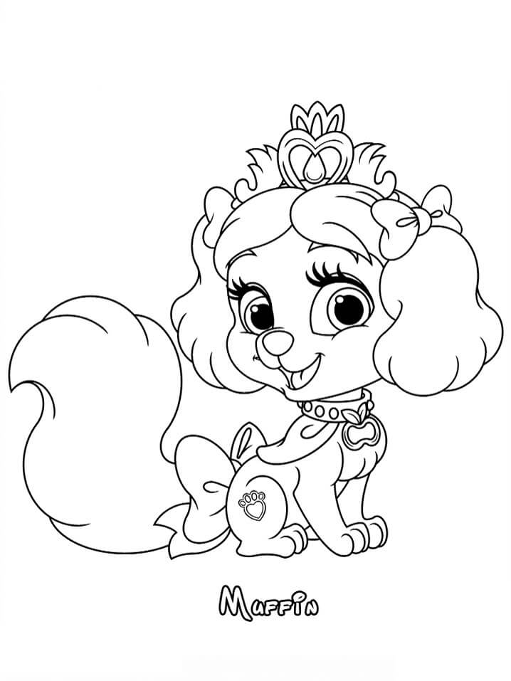 Muffin Princesa para colorir