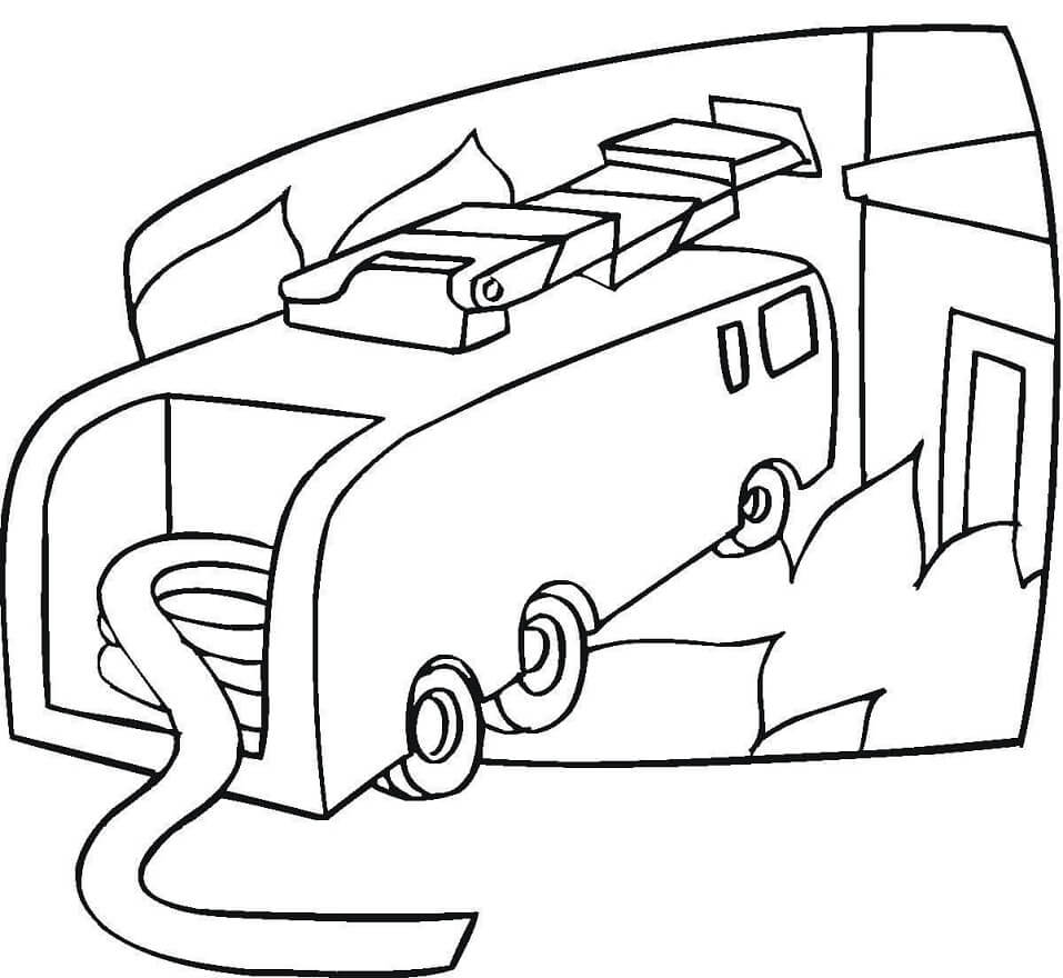 Desenhos de Caminhão De Bombeiros para Colorir