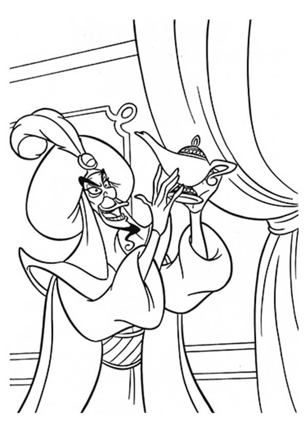 Desenhos de O Jafar para colorir