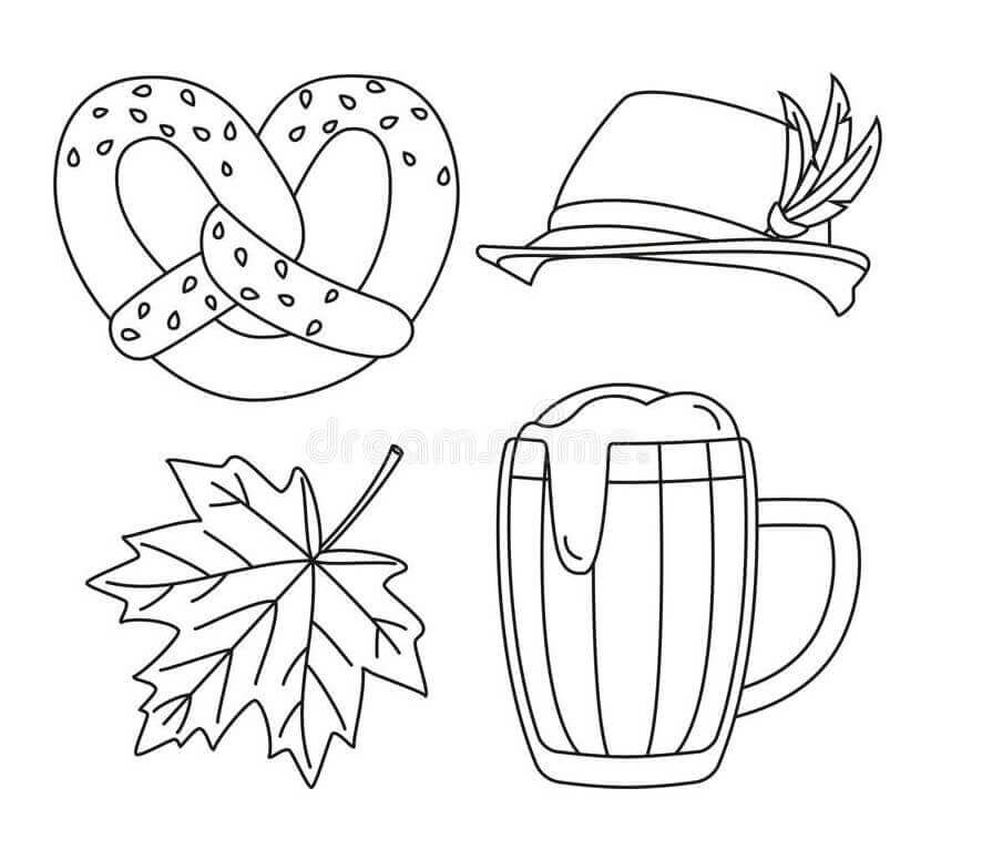Desenhos de Oktoberfest 4 para colorir
