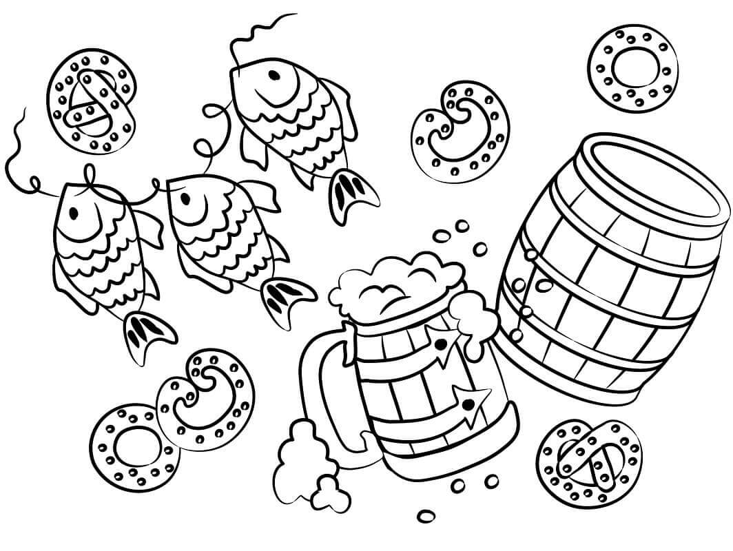 Desenhos de Oktoberfest 5 para colorir