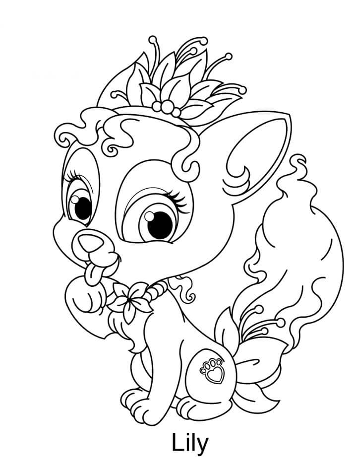 Desenhos de Palace Pets Lily para colorir