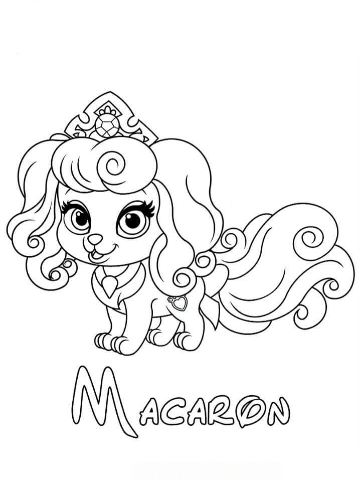 Desenhos de Princesa Macaron para colorir