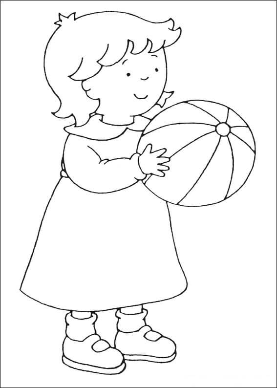 Desenhos de Rosie Com Bola para colorir