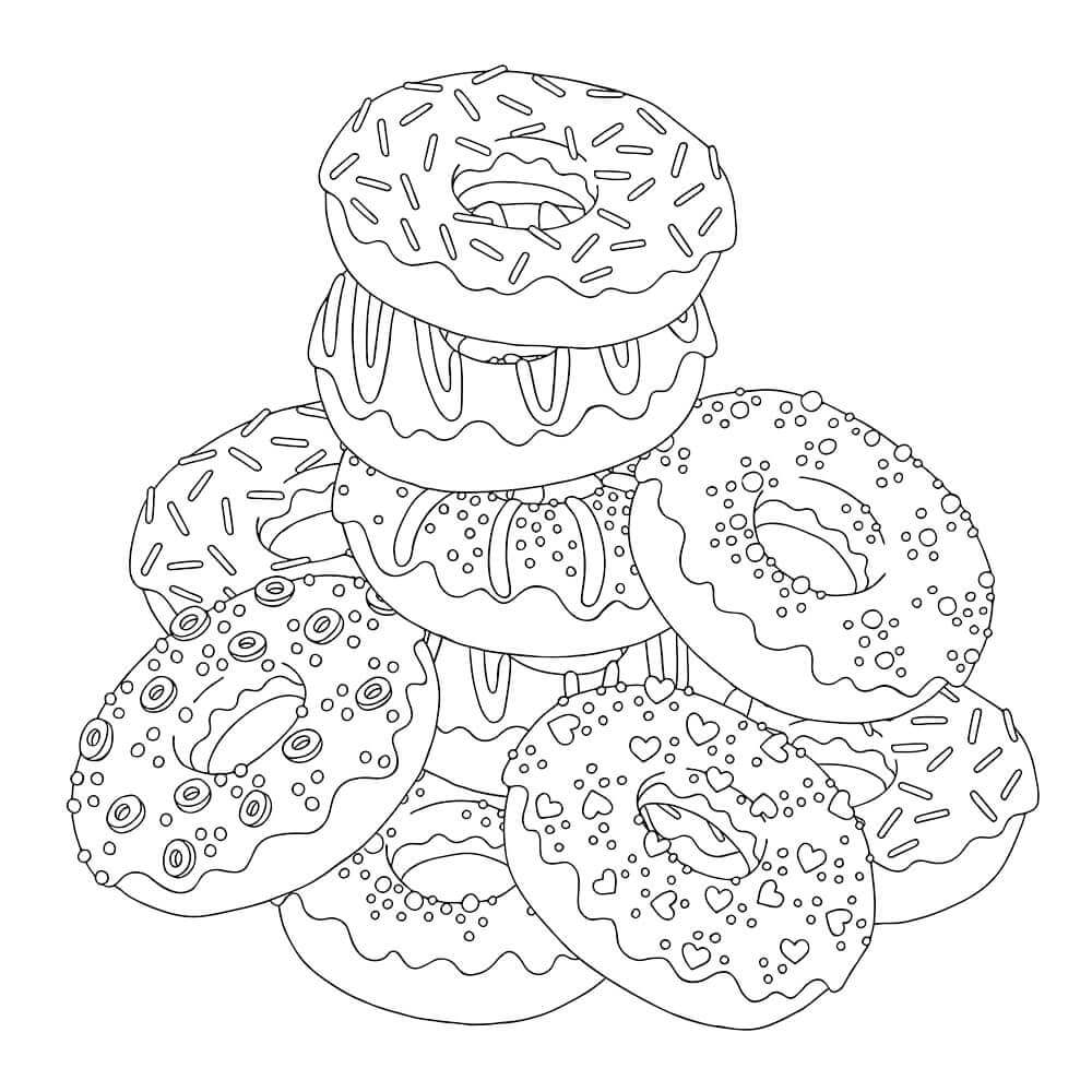 Desenhos de Rosquinha Fofa para colorir