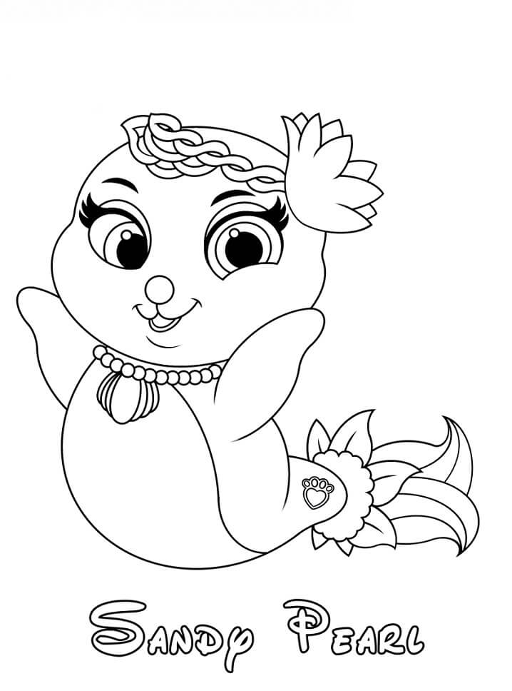 Desenhos de Sandy Pearl Princess para colorir