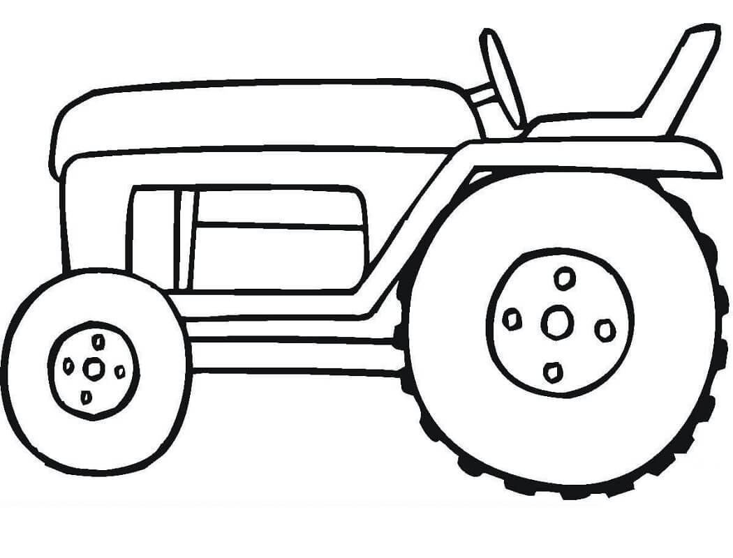 Small Tractor para colorir