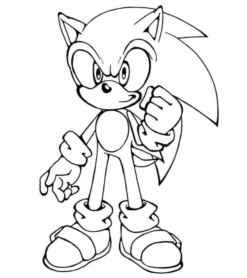 Desenhos de Sonic Forte para colorir