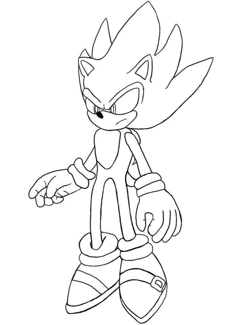 Desenhos de Sonic Legal para Imprimir para colorir