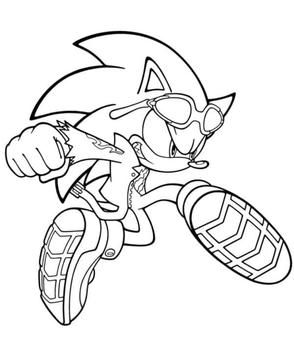 Desenhos de Sonic de graça para colorir