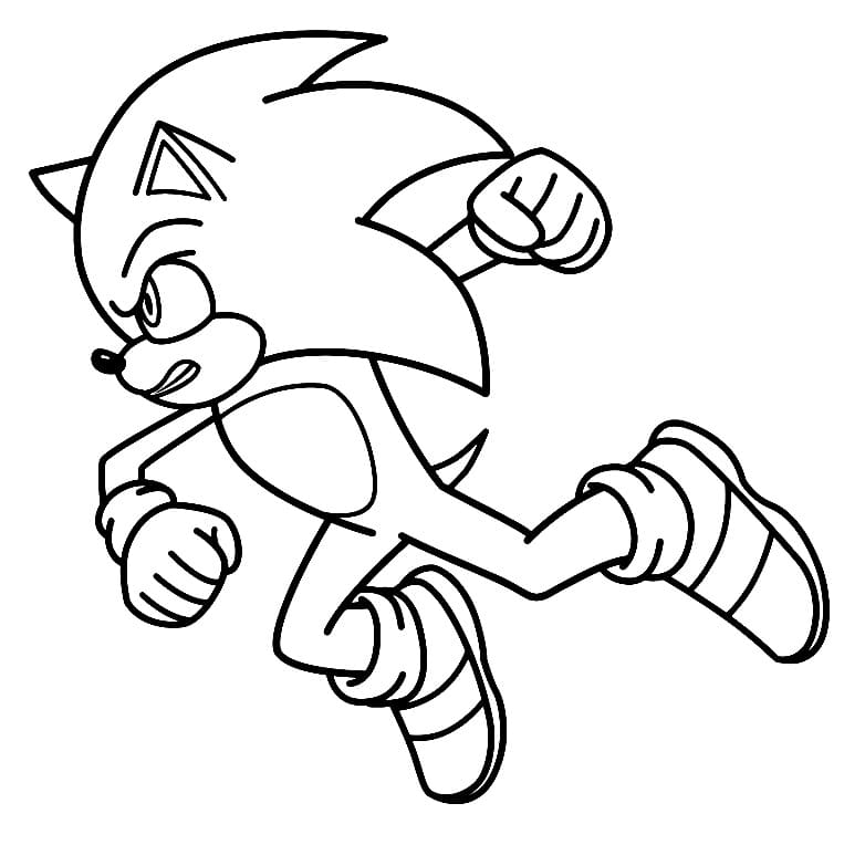 Desenhos de Sonic do Filme para colorir