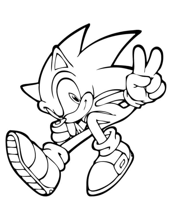 Desenhos de Sonic para imprimir grátis para colorir