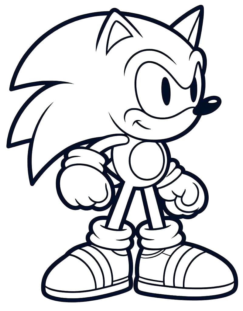 Desenhos de Sonic the Hedgehog grátis para colorir