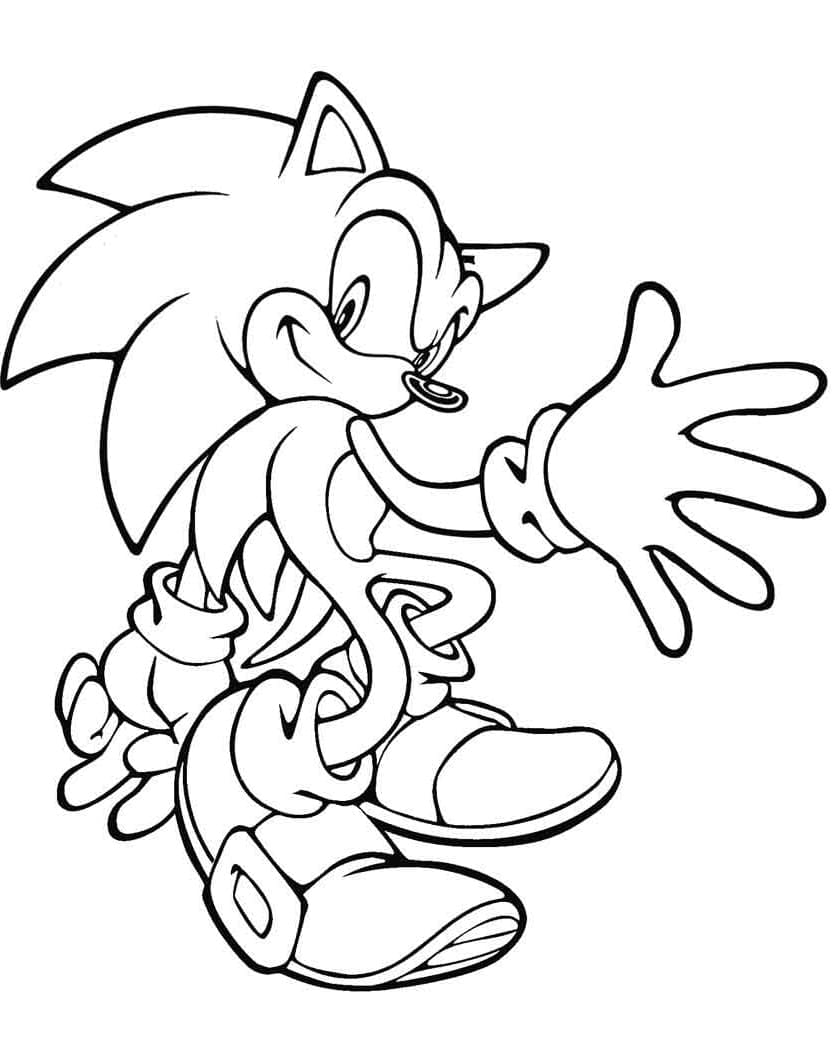 Desenhos de Sonic the Hedgehog para imprimir para colorir