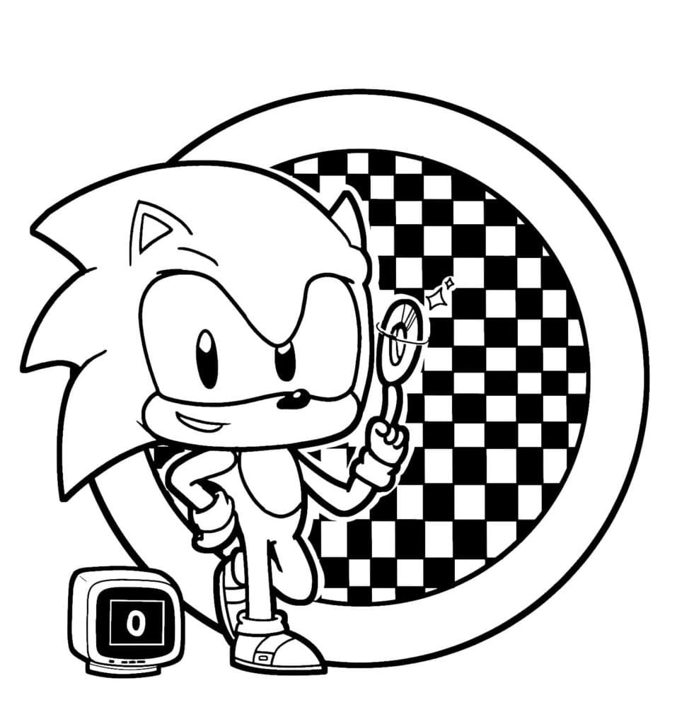 Desenhos de Soniczinho para imprimir para colorir