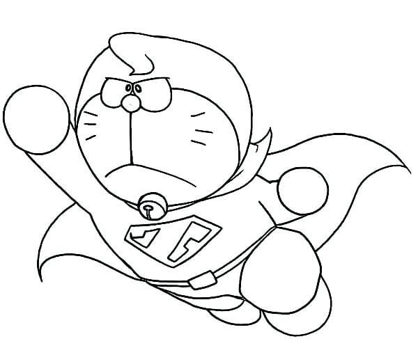 Desenhos de Super Doraemon para colorir