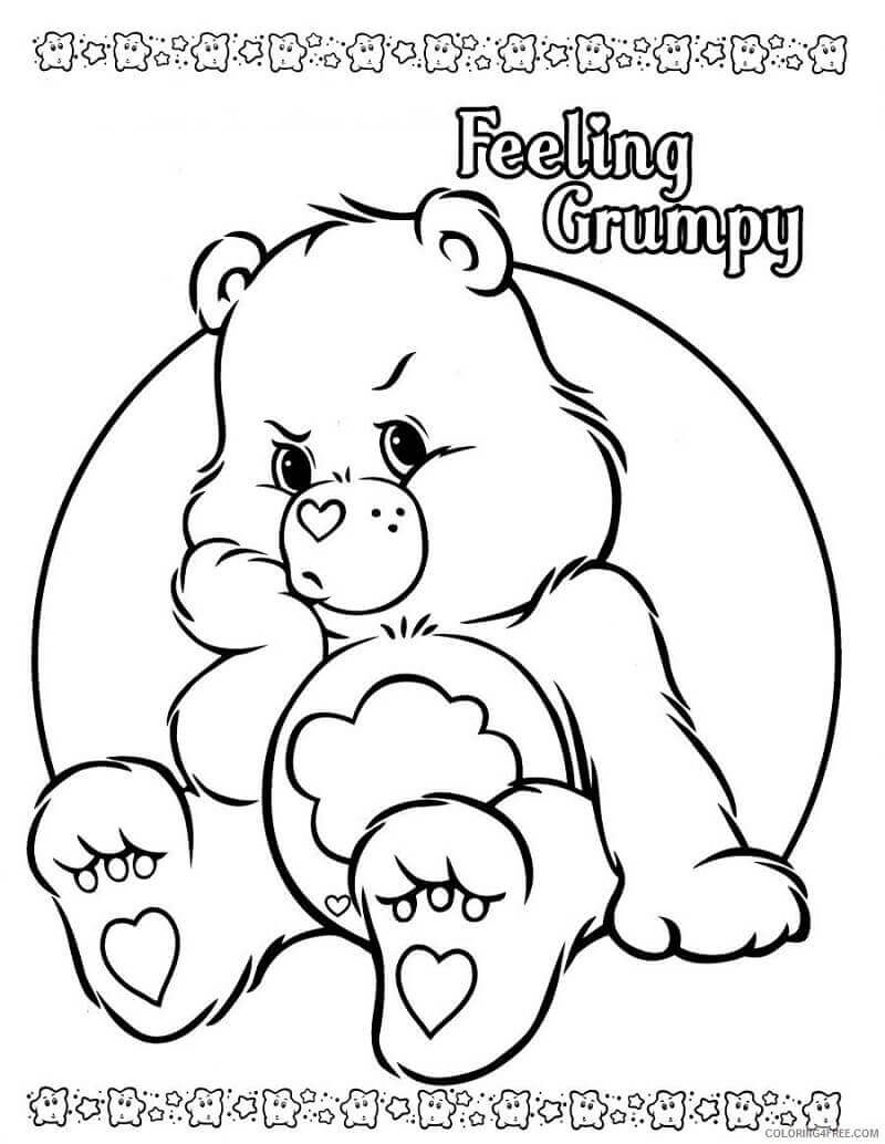 Desenhos de Urso Mal-humorado 1 para colorir