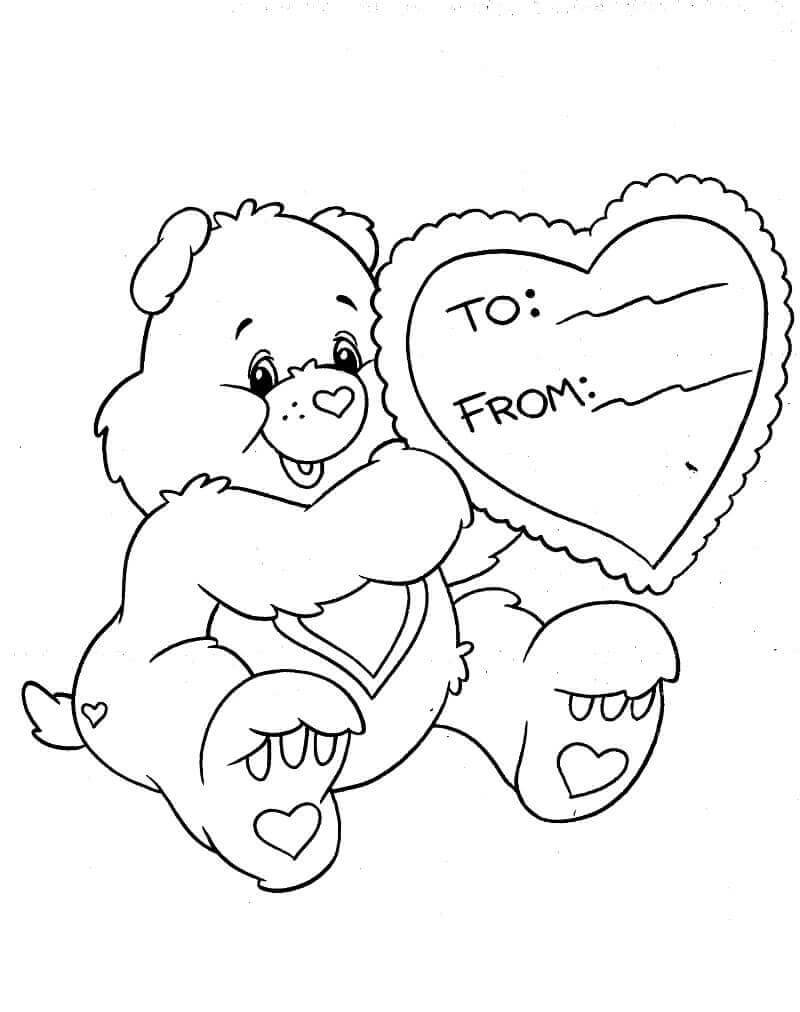 Desenhos de Urso Tenderheart para colorir