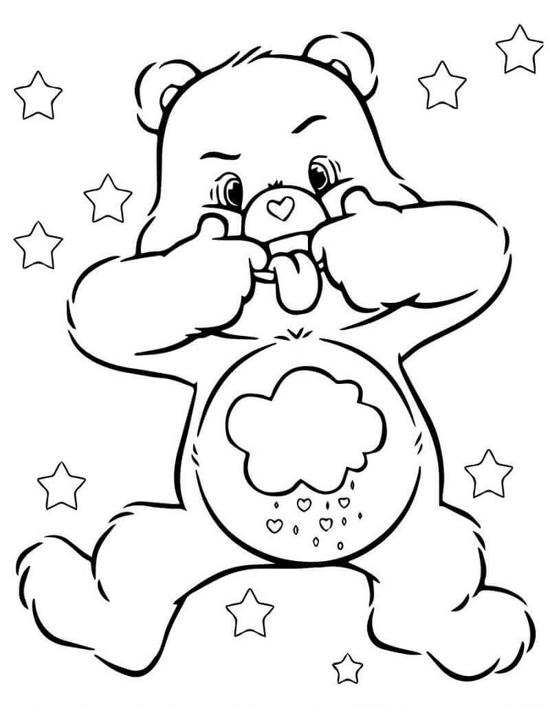 Desenhos de Urso mal-humorado 2 para colorir