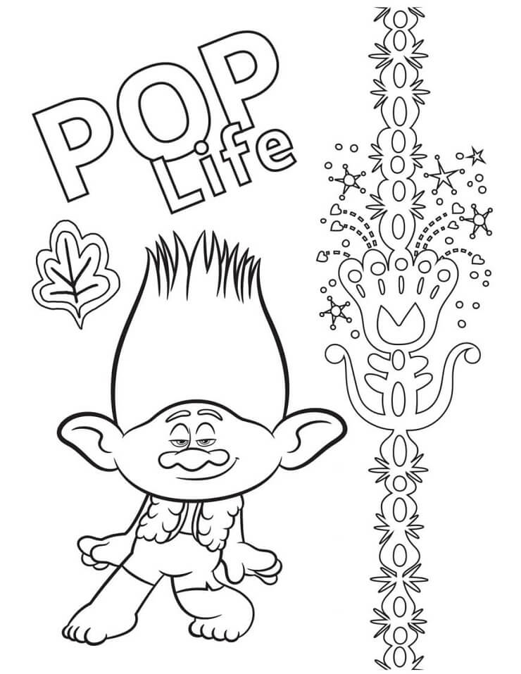 Desenhos de Vida POP para colorir