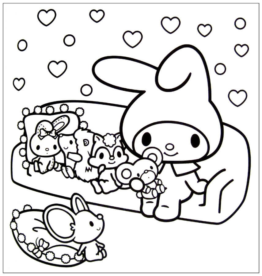 Desenhos de Bom Kawaii para colorir