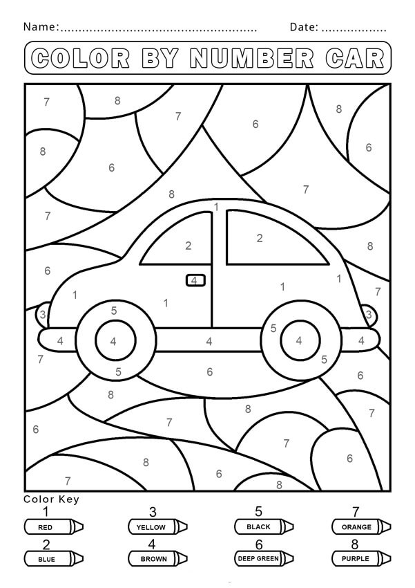Desenhos de Carro para colorir