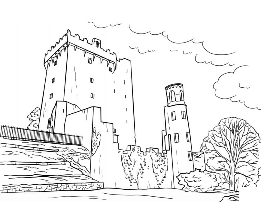 Desenhos de Castelo Blarney para colorir