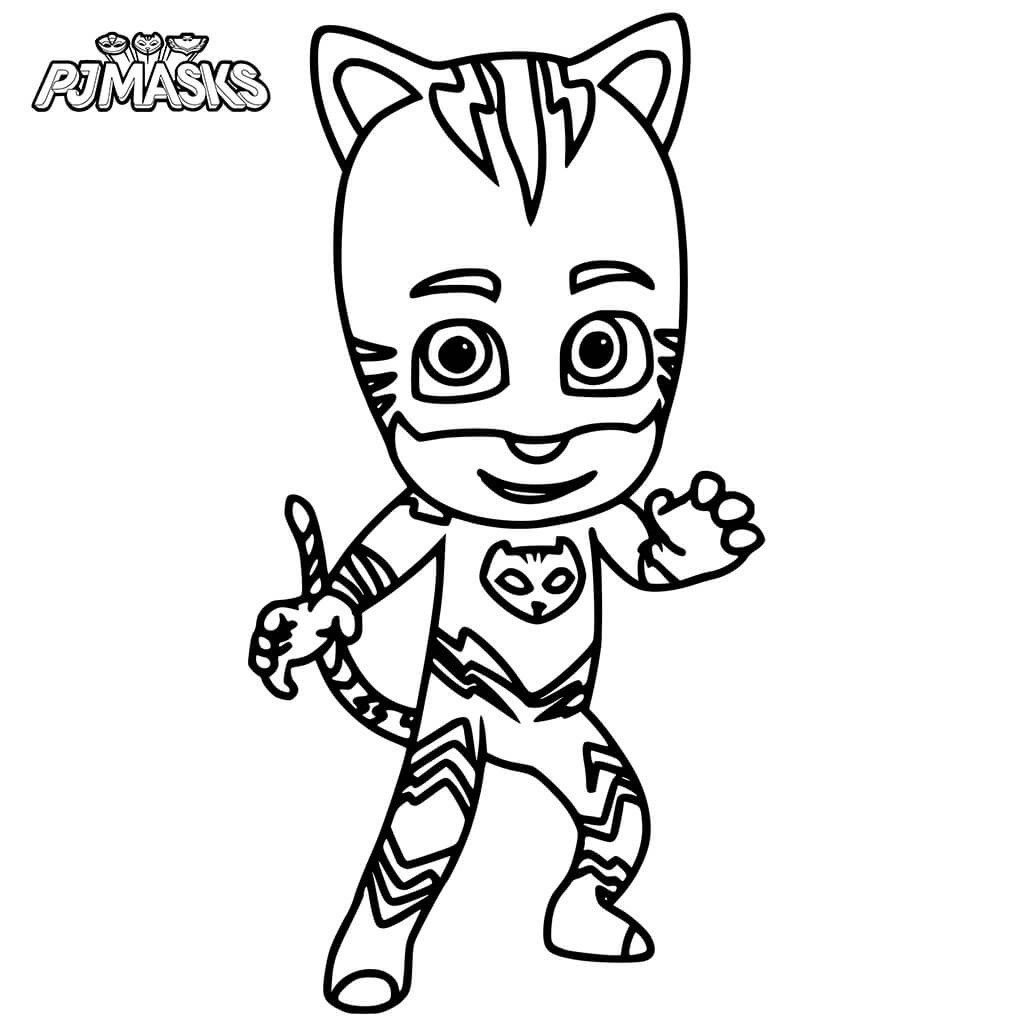 Catboy Em PJMASKS para colorir