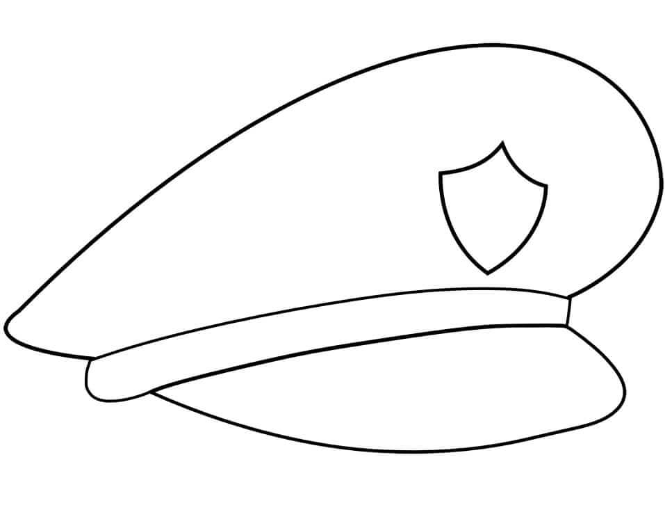 Desenhos de Chapéu De Polícia para colorir