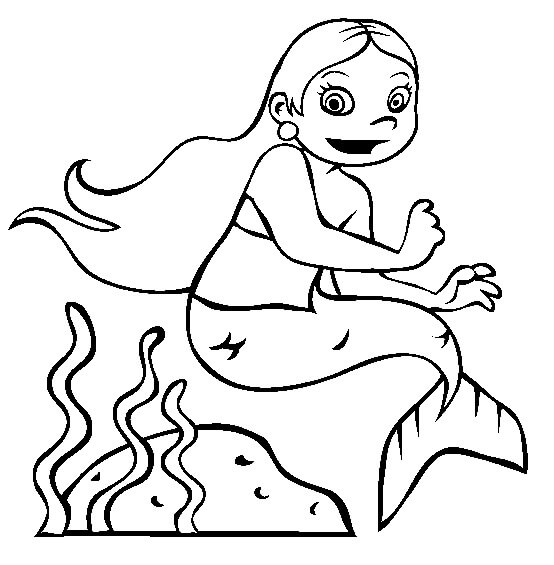 Desenhos de Desenhando Sereia e Submarino para colorir