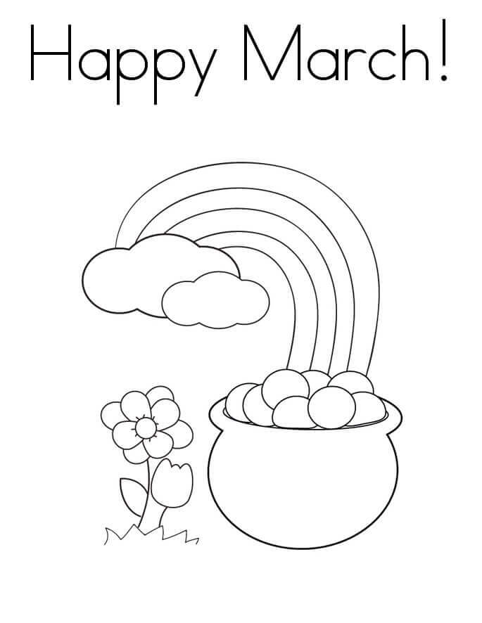 Desenhos de Feliz 1º De Março para colorir