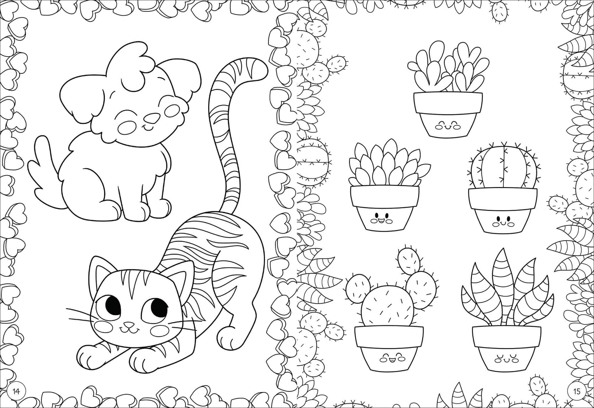 Desenhos de Kawaii Imprimível para colorir