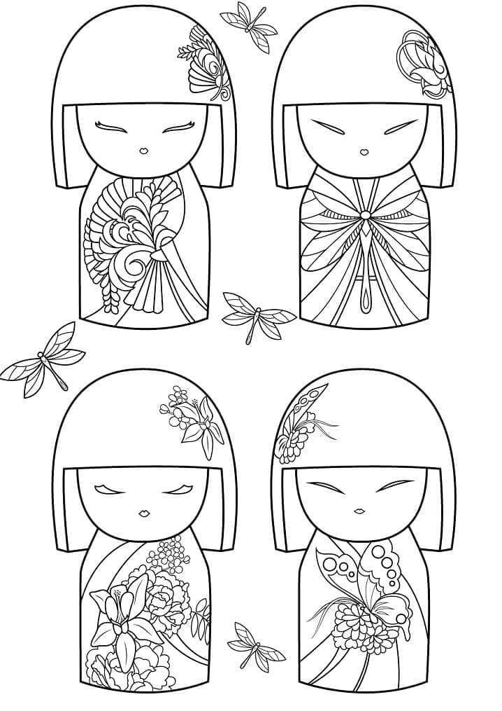 Desenhos de Kimmi Dolls para colorir