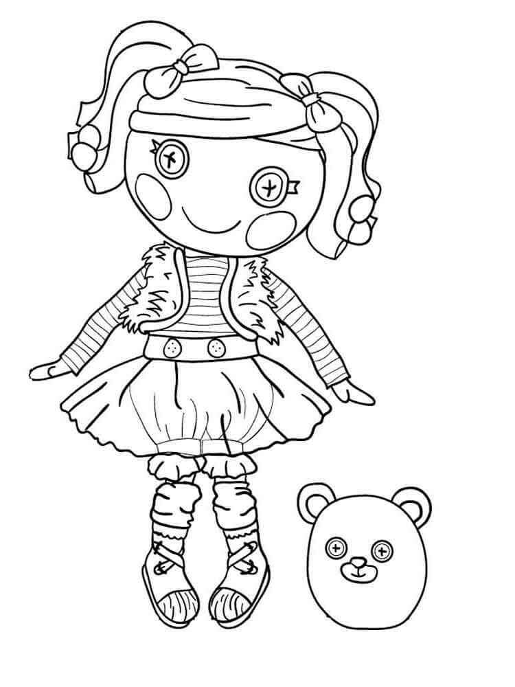 Desenhos de Lalaloopsia E Cabeça De Urso para colorir