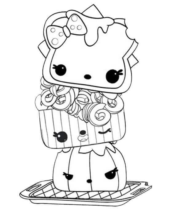 Desenhos de Legal Kawaii para colorir