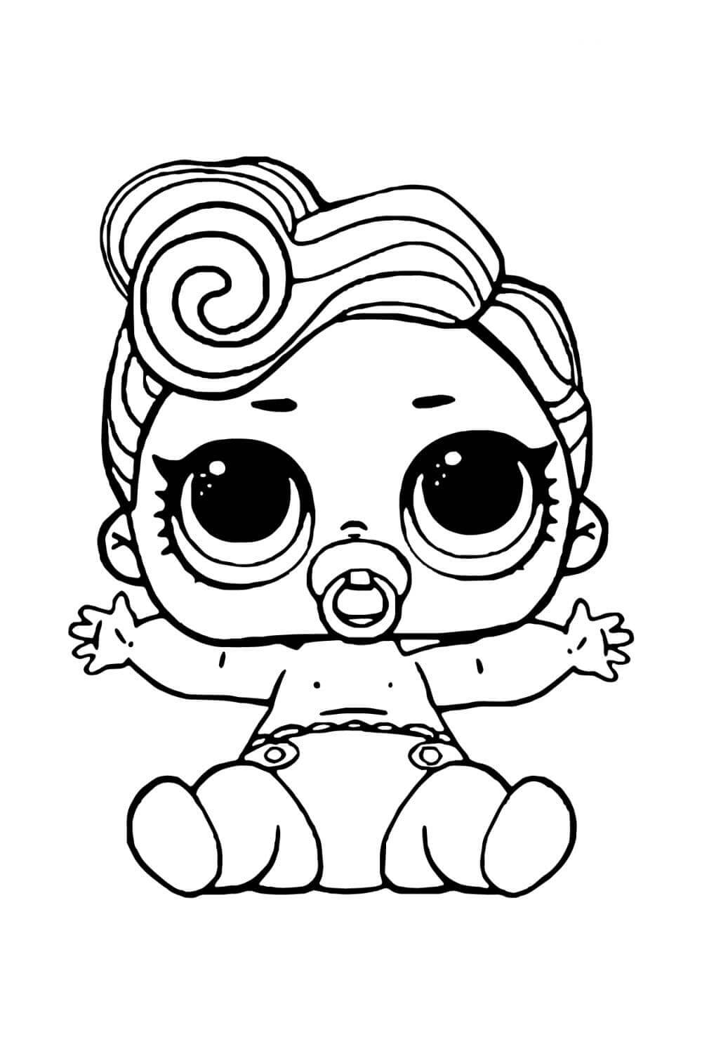 Lol Bebê Kawaii para colorir