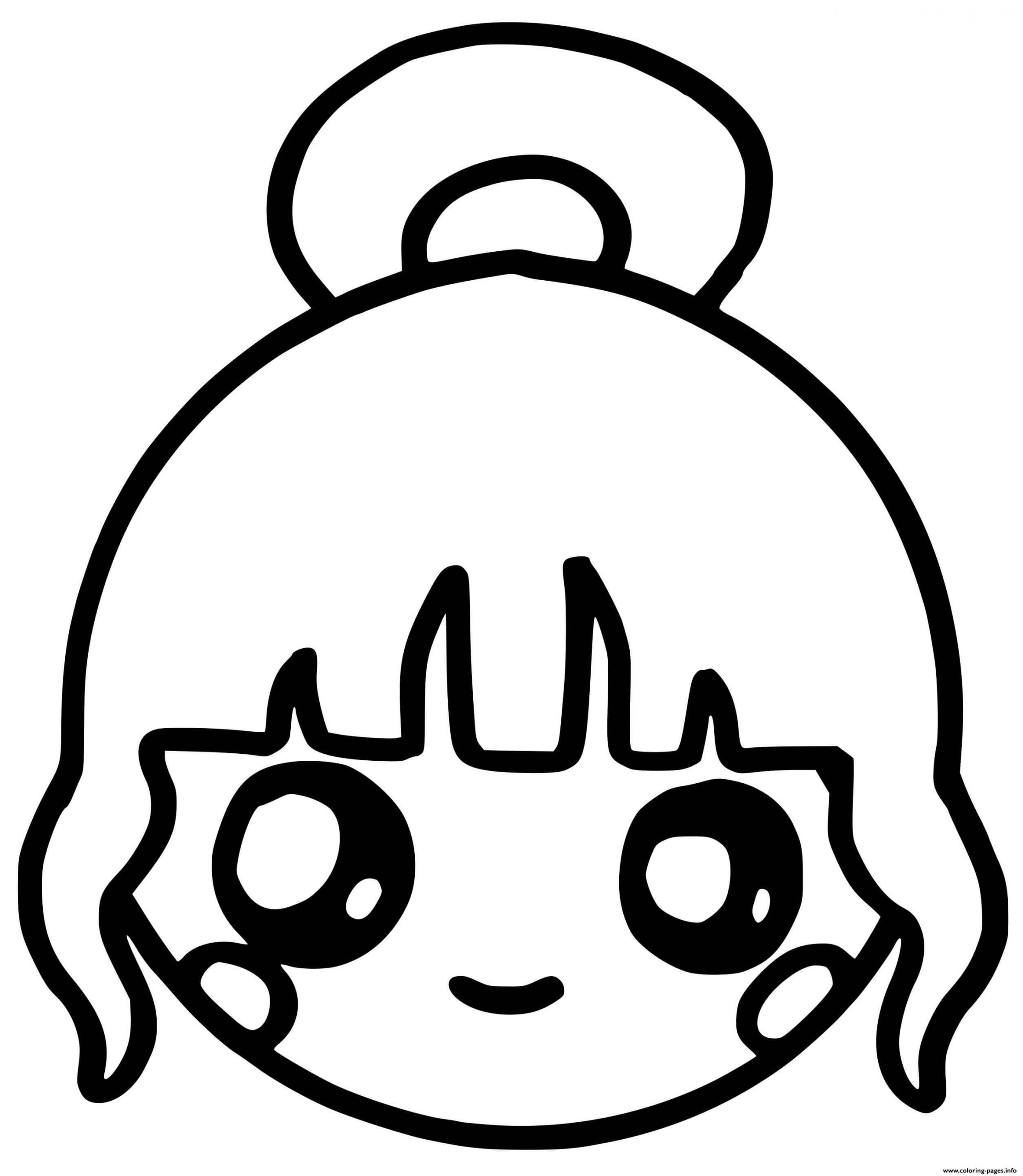 Monitora Chefe Kawaii para colorir