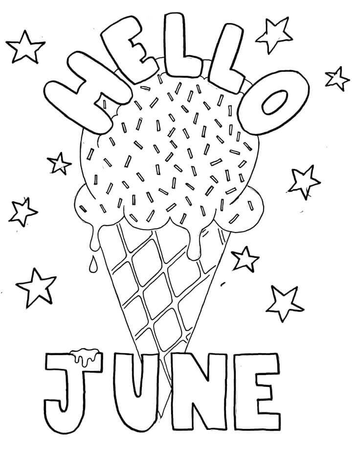 Desenhos de Olá 1 De Junho para colorir